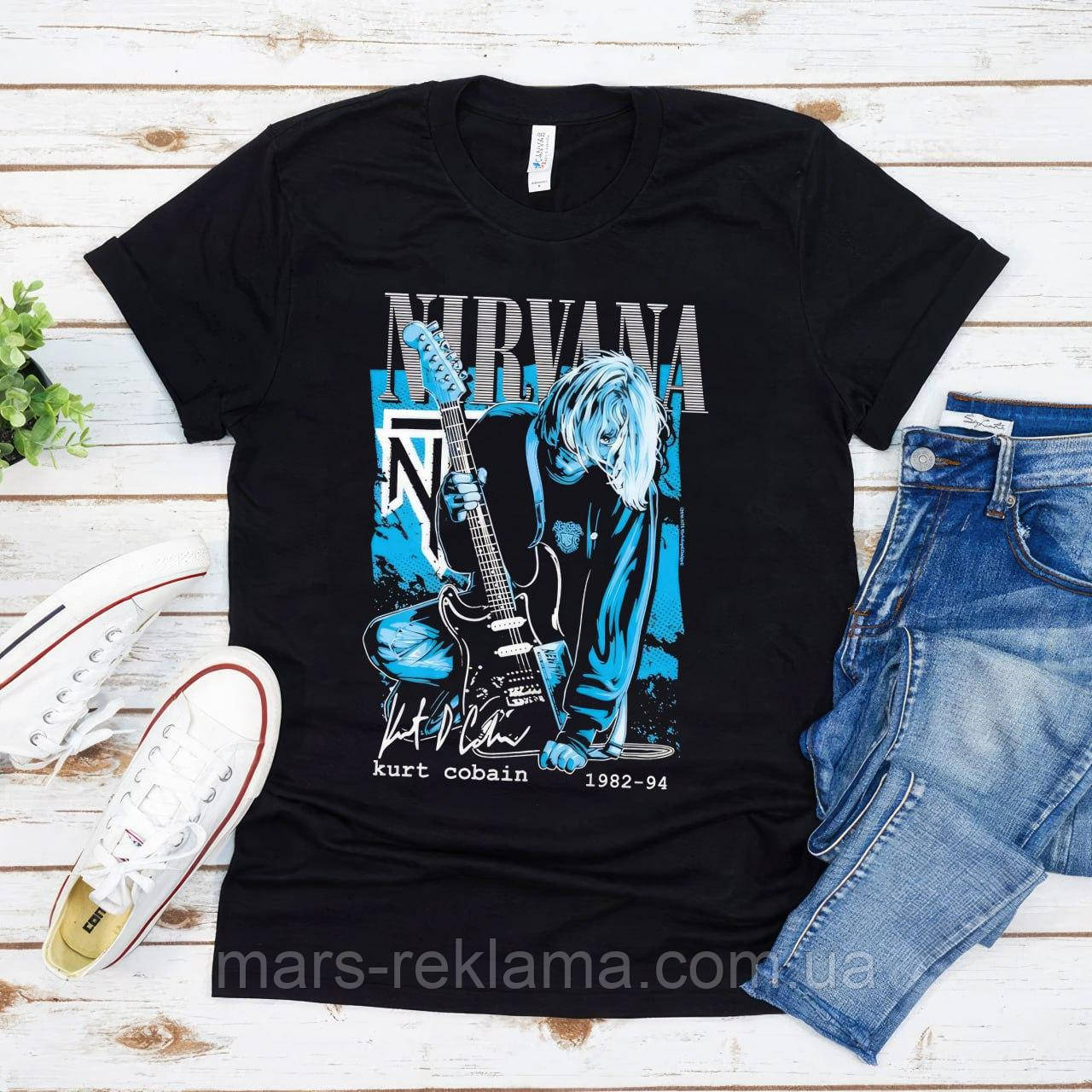 Футболка з принтом Nirvana