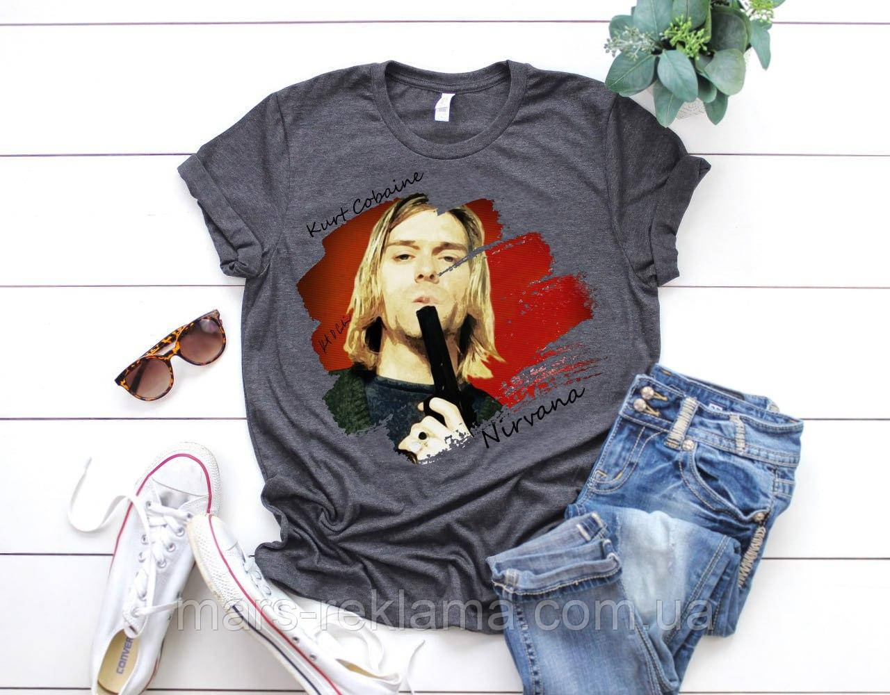 Футболка з принтом Nirvana