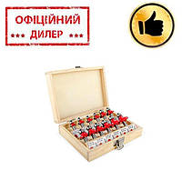 Набор фрез калевочных, 12 шт. INTERTOOL HT-0077 PAK