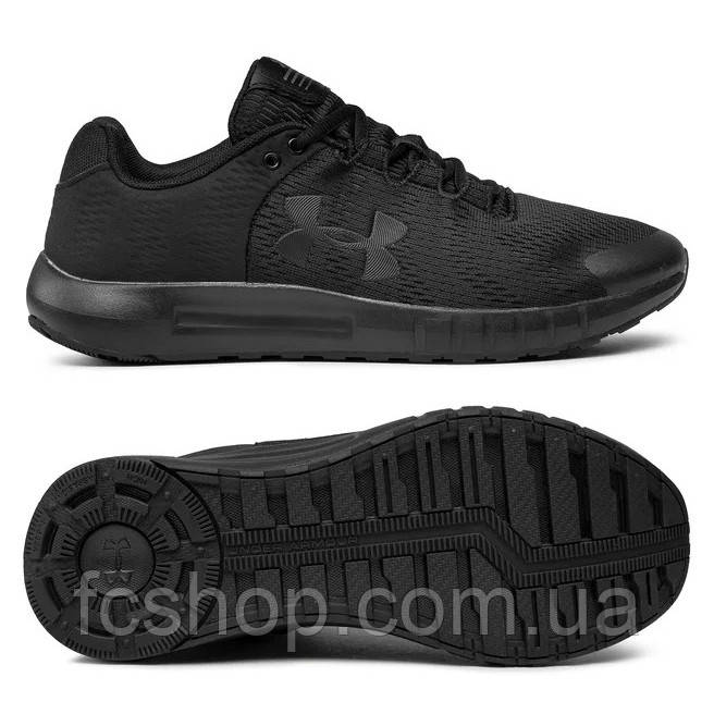 Чоловічі кросівки для бігу Under Armour UA Micro G Pursuit BP 3021953-002, Чорний, Розмір (EU) — 40.5