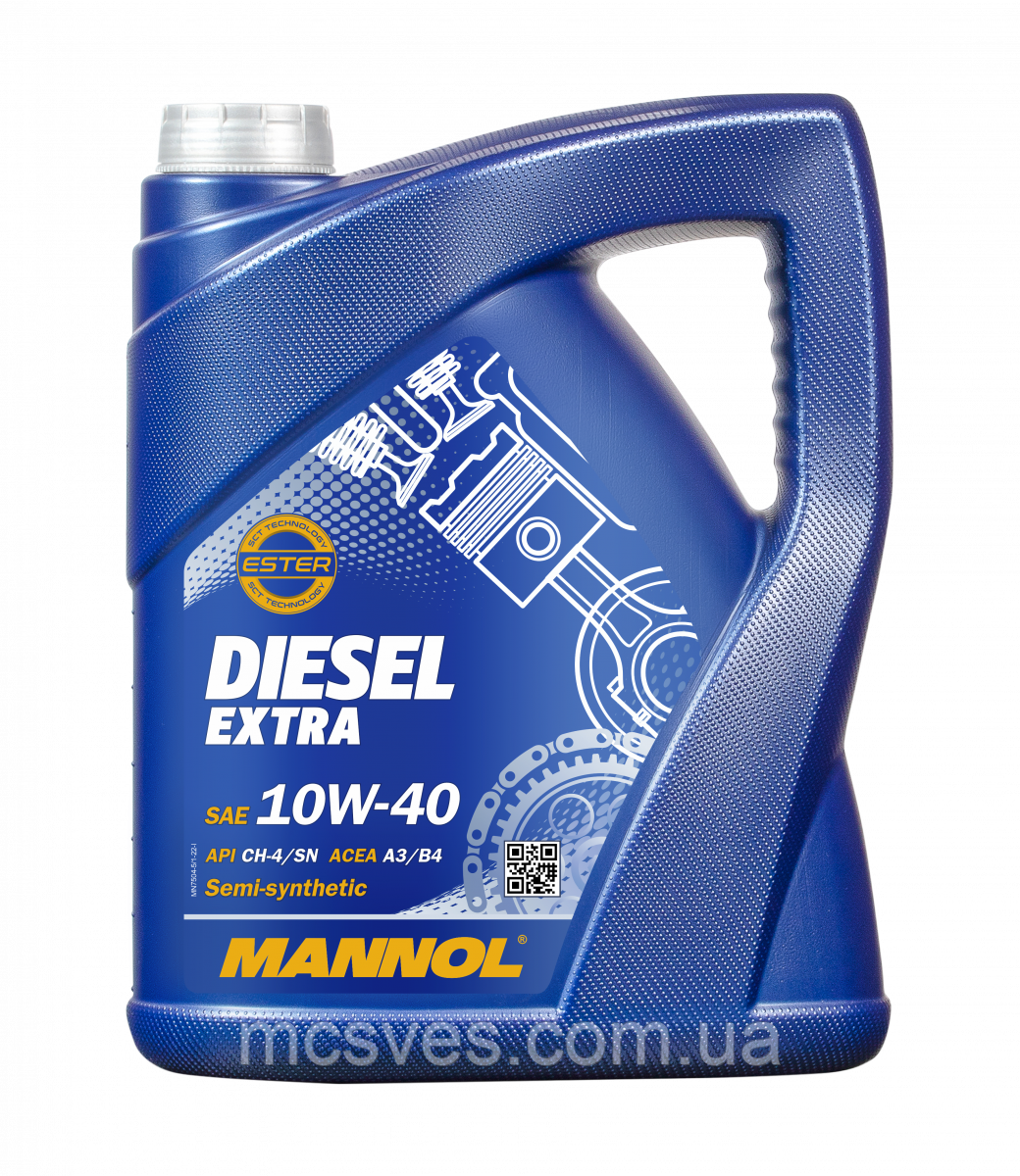 Моторна олива MANNOL 7504 Diesel Extra 10W-40 5L