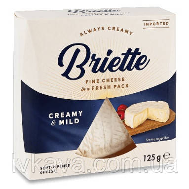 Сир сичужний м'який Biette Creamy & Mild , 125 гр, фото 2