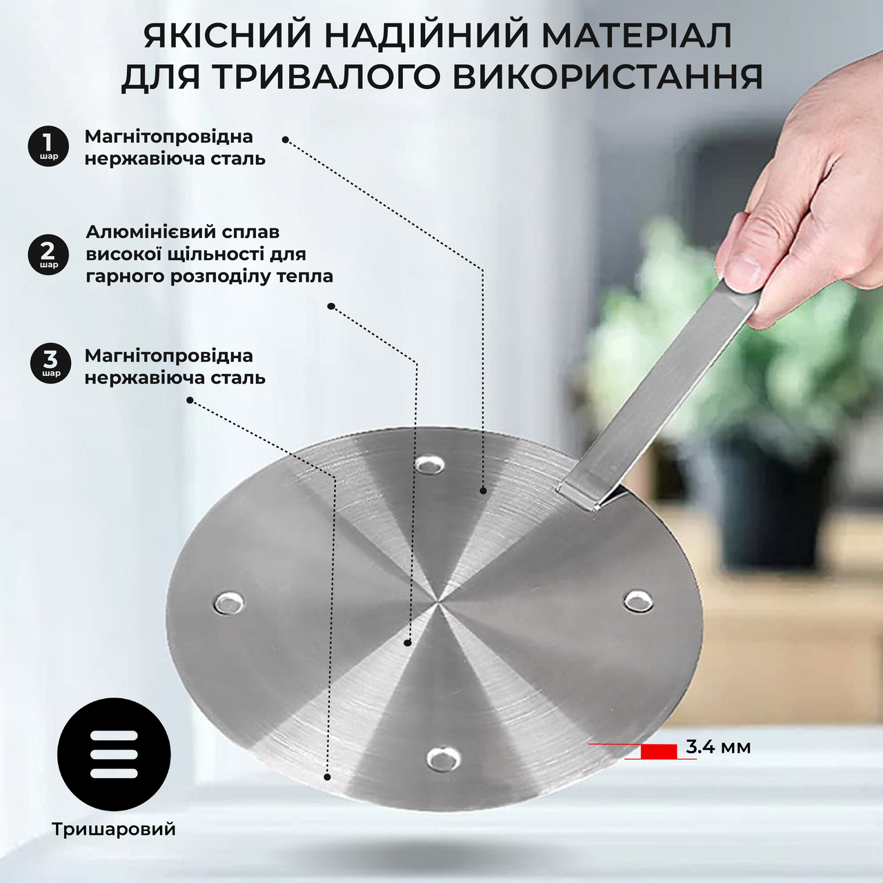 Купить Многофункциональный адаптер (переходник, диск) для индукционной ...