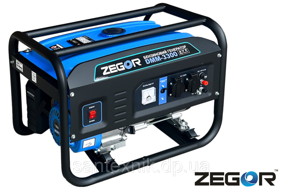 Генератор бензиновий 3.3 кВт ZEGOR DMM-3300