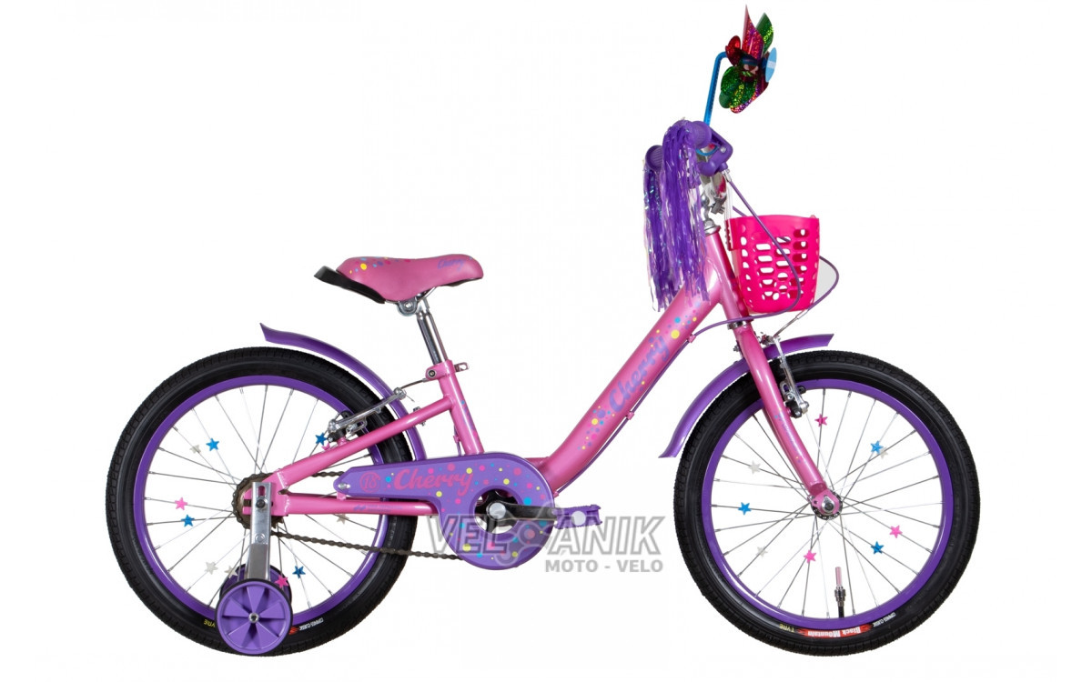 Велосипед 18" Formula CHERRY (рама 9") рожевий з бузковим