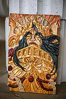 Картина из дерева - Бог-император / warhammer 40000 (ручная работа)
