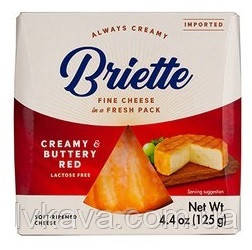 Сир сичужний м'який Briette CREAMY & BUTTERY RED , 125 гр, фото 2