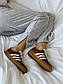 Чоловічі кросівки Adidas Gazelle x Gucci Caramel (коричневі) низькі стильні кроси шкіра карамель AS024, фото 6