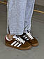 Чоловічі кросівки Adidas Gazelle x Gucci Caramel (коричневі) низькі стильні кроси шкіра карамель AS024, фото 10