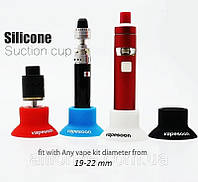 Силиконовая подставка Vapesoon Silicone Suction Cup под вейп сигарету атомайзер 22 или 19 мм Original белый