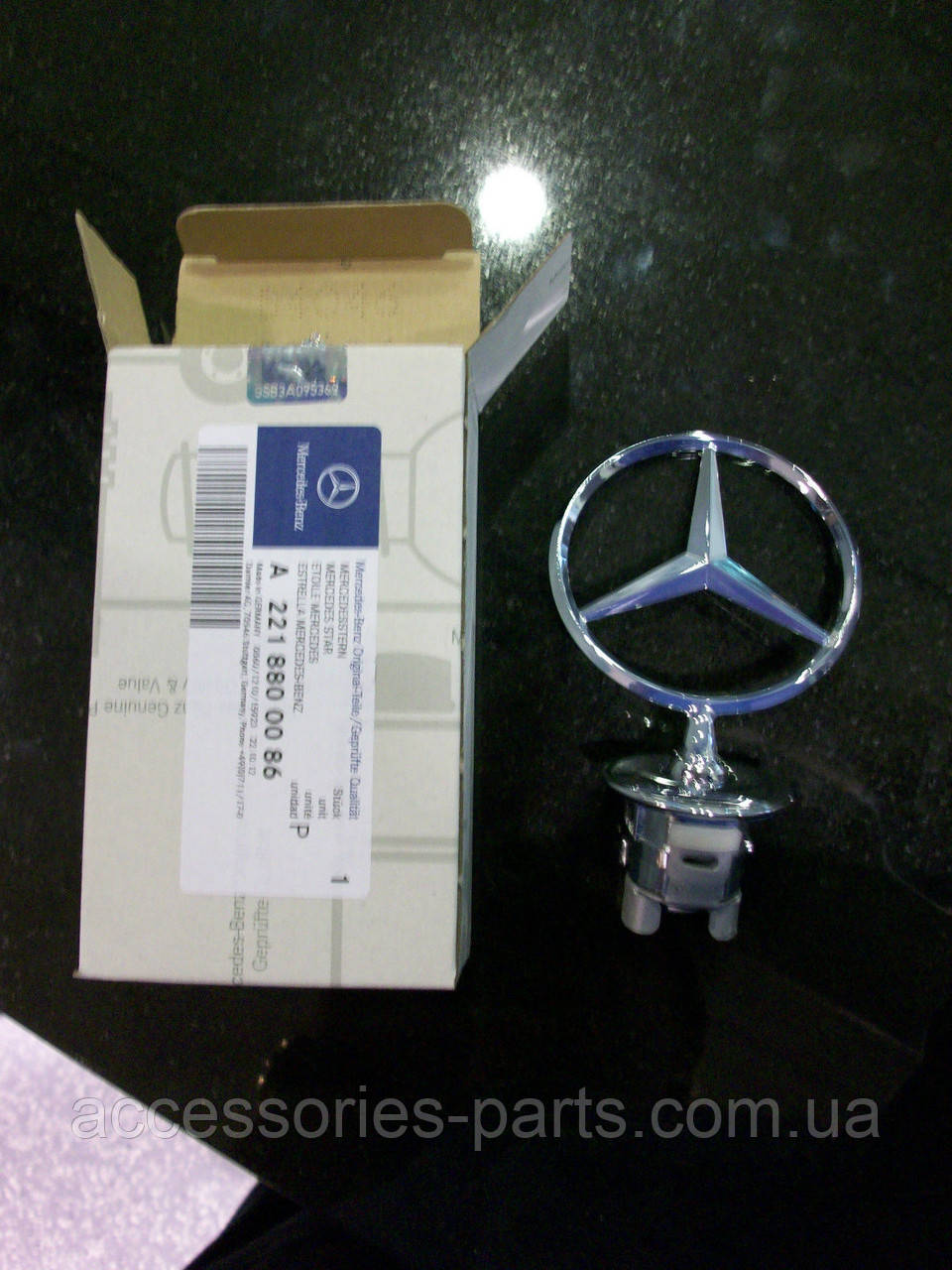 Новый Значек Звезда Эмблема капот MERCEDES W212 W221 W204 - фото 5 - id-p334361501