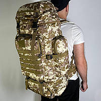 Тактический рюкзак 80-85л, койот пиксель, армейский, ВСУ, военный, рюкзак вещевой, камуфляж, походный ранец