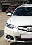 Вії Хонда Акорд 8 дорестайлінг (накладки на передні фари Honda Accord 8 дорестайлінг), фото 3