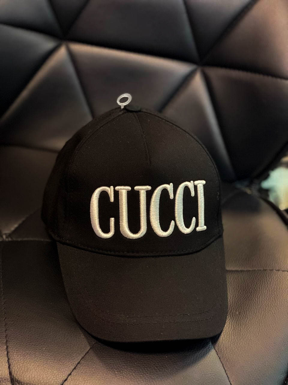Бейсболка чоловіча чорна весна-літо Кепка Gucci (Гуччі)