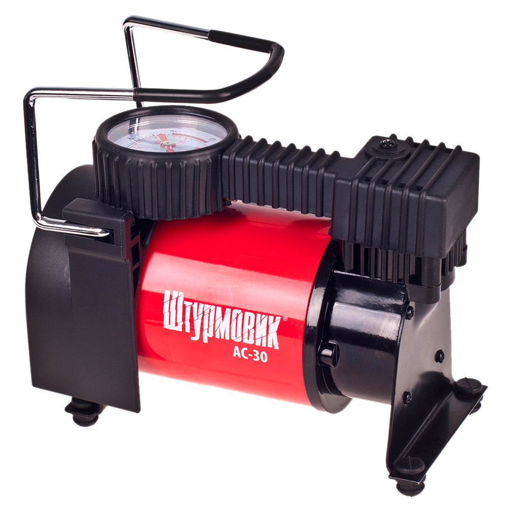 Автомобільний компресор Компресор штурмовик АС-30 100psi/12Amp/37л/прик ...