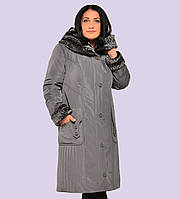 Женское зимние пальто- пуховик. Модель 063. Размеры 52-58