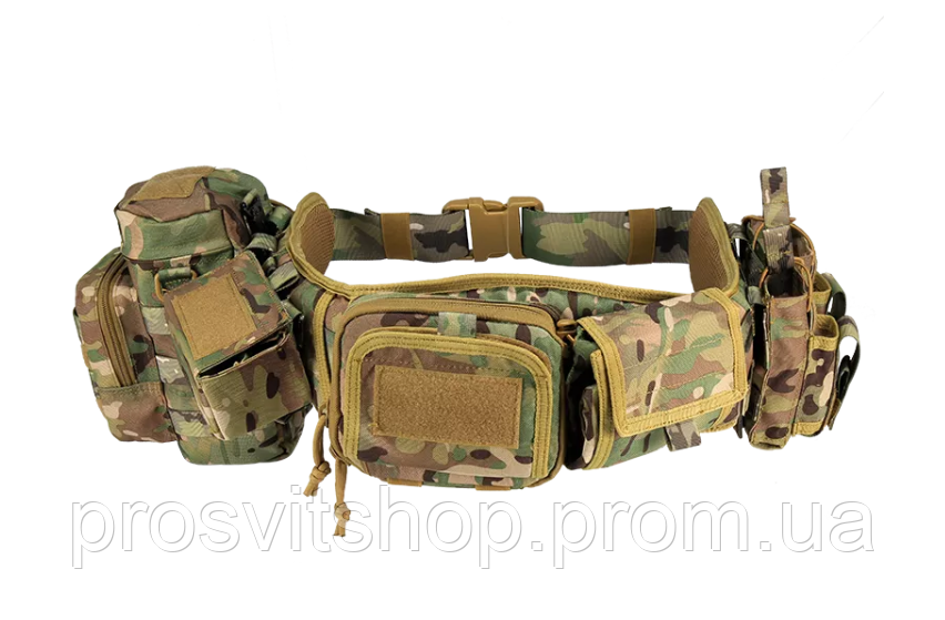 Купить Комфортный военный боевой ремень с карманами YAKEDA MOLLE Heavy ...