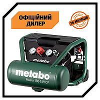 Компрессор портативный безмаслянный Metabo Power 180-5 W OF(1.1 кВт, 90 л/мин, 5 л) PAK