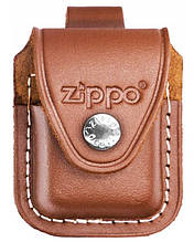 Чохол Zippo коричневый із прорізом LPTBK