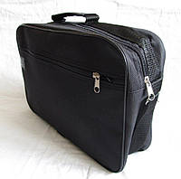 Мужская сумка через плечо надежная барсетка папка портфель А4 черная Отличное качество