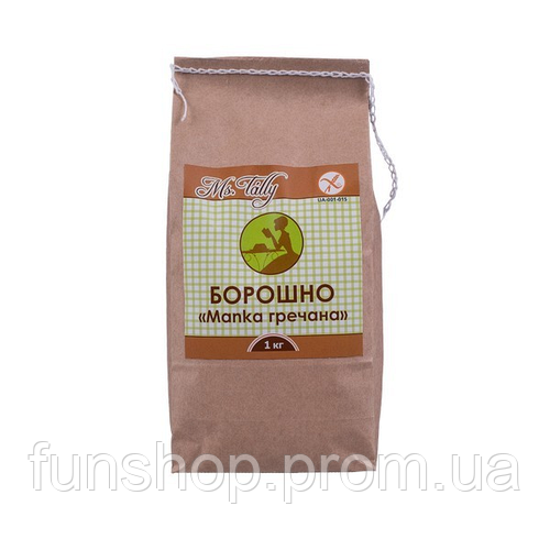 Мука Manka гречневая без глютена Ms. Tally 1 кг FS, код: 7772036 (ID ...