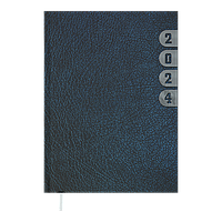 Ежедневник датированный 2024 INDEX, A5, синий