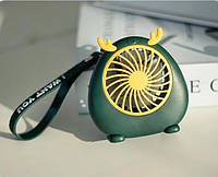 Вентилятор ручной мини Costway настольный портативный бесшумный переносной на аккумуляторах USB порт для подза