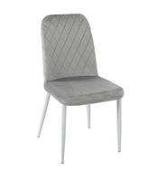 Мягкий стул серого цвета обеденный для кухни и гостиной комнаты N-44 серый велюр Vetromebel