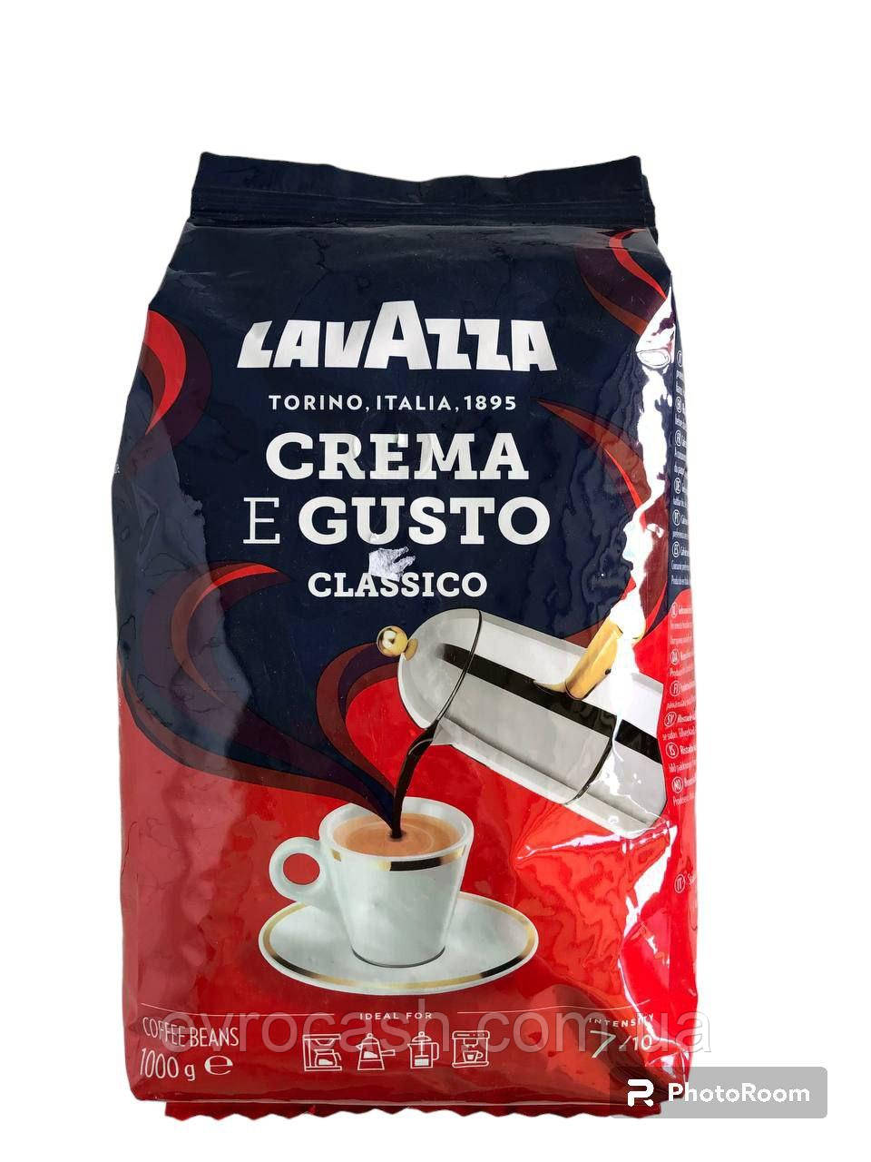 Кава в зернах Lavazza Crema e Gusto Classico Espresso , 1 кг