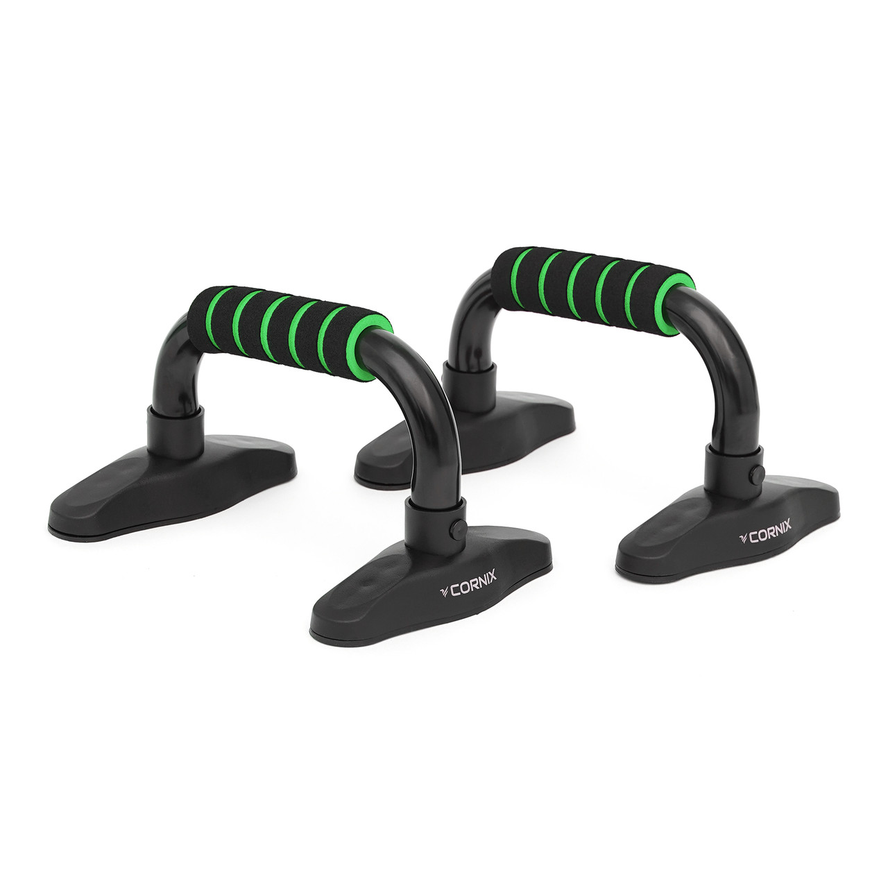 Упори для віджимань Cornix Push-up XR-0169 Black/Green Poland