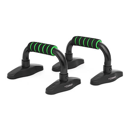 Упори для віджимань Cornix Push-up XR-0169 Black/Green Poland, фото 1