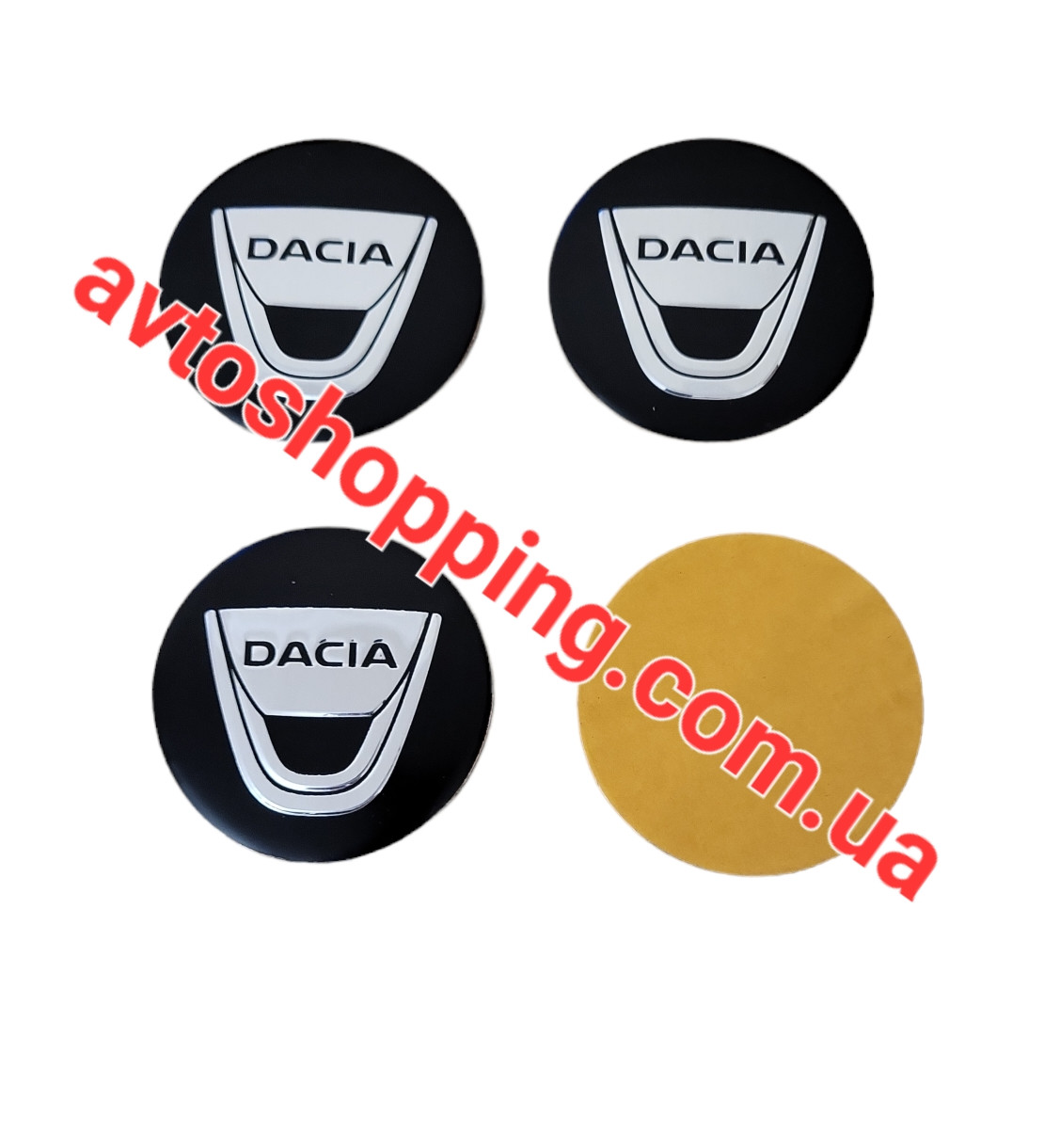 Наклейки на ковпачки, заглушки, наклейки на диски 56 мм Dacia (Дація)