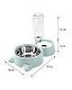 Миска для котів та собак Semi Animal bowl 16*31*22 см, Blue з автоматичною напувалкою 500 мл, фото 8