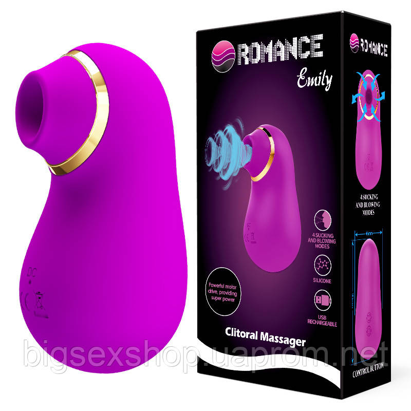 Вібратор - Romance Emily Sucking Vibrator Purple