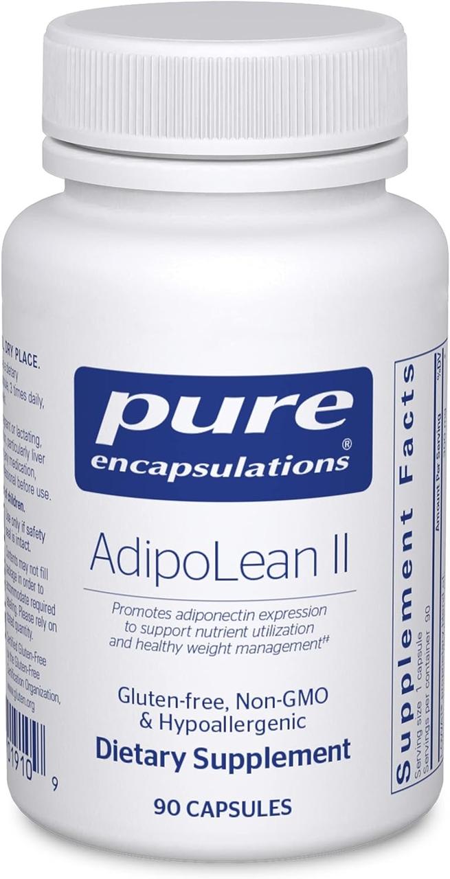Pure Encapsulations AdipoLean II / Підтримка здорового метаболізму глюкози та метаболізму ліпідів 90 капсул