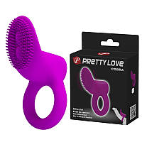 Ерекційне кільце - Pretty Love Cobra Penis Ring Vibrating Purple