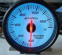 Покажчик температури води стрілочний APEXI 25602 чорний Ø60мм прилад датчик автомобільний 3