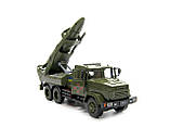 Машина модель 1:16 КрАЗ військовий 2202-01, відкриваються двері, світло фар, звук, інерція, фото 6
