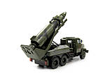 Машина модель 1:16 КрАЗ військовий 2202-01, відкриваються двері, світло фар, звук, інерція, фото 4