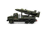 Машина модель 1:16 КрАЗ військовий 2202-01, відкриваються двері, світло фар, звук, інерція, фото 2