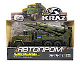 Машина модель 1:16 КрАЗ військовий 2202-01, відкриваються двері, світло фар, звук, інерція, фото 8