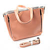 Сумка шопер жіноча шкіряна PODIUM P80 8650 pink, фото 2
