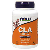 Конъюгированная линолевая кислота CLA Now Foods 800 мг 90 гелевых капсул FS, код: 7746463