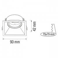 Світильник-спот MEYAN-S чорний HOROZ ELECTRIC 015-030-0001-020