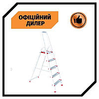 Стремянка алюминиевая, 5 ступеней NTERTOOL LT-1005 PAK