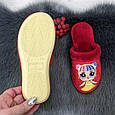 Тапочки дитячі для дівчинки теплі Белста червоні 5123, фото 2