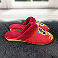 Тапочки дитячі для дівчинки теплі Белста червоні 5123, фото 3