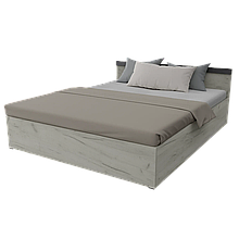 Ліжко двоспальне без вкладу в спальню з ЛДСП Сімпл 1600 Неман