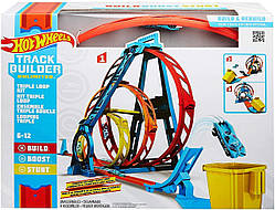 Трек Хот Вілс Потрійна петля - Hot Wheels Track Triple Loop Kit GYP65 glc96 Mattel Оригінал