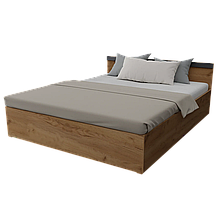 Ліжко двоспальне без вкладу в спальню з ЛДСП Сімпл 1600 Неман